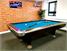 Signature Lincoln American Pool Table in Mahogany with Blue Cloth