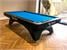 Rasson Ox American Pool Table - Black Finish - Tournament Blue Cloth