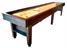 Signature Marlowe Shuffleboard Table In Dark Natural Oak - White Background