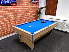 Signature Dean Pool Table: Grey Oak Finish - 6ft, 7ft