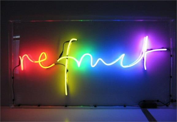 Custom Neon Signs: Example - Refract | Free Delivery!