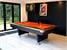 Signature Lincoln American Pool Table In Black with Orange Cloth - Installation