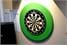 Mission Coloured Foam Dartboard Surrounds - Green - On Wall