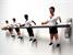 RS Barcelona Wall Champions 4 Hook Coat Rack in England Uniform - Angled View