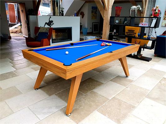 Signature Sexton Oak Pool Dining Table: 7ft