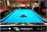 Rasson Ox II American Pool Table In Black - Slate (End View)
