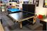 Rasson W2260a Indoor Table Tennis Table in Red Oak - Half Folded