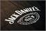 Jack Daniel's Black Faux Leather American Pool Table Cover - Logo Close Up