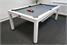 Signature Strickland American Pool Dining Table In White - Close Up