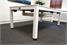 Signature Strickland American Pool Dining Table In White - Low Angle