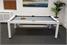 Signature Strickland American Pool Dining Table In White - Side View