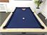 Signature Strickland American Pool Dining Table In Grey And Light Oak - End View