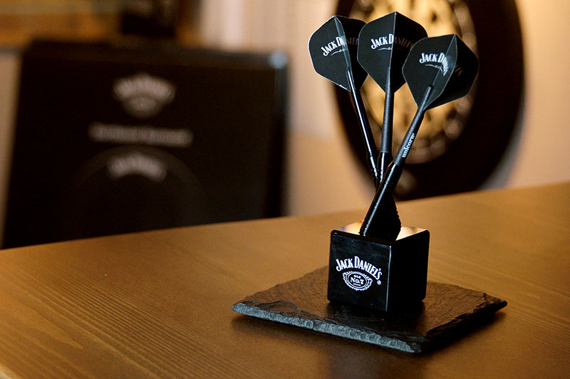 Jack Daniel's 3 Darts Display Cube - In Showroom