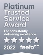 Feefo Platinum Service Award 2022