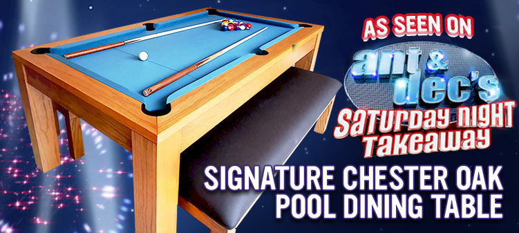 Signature Chester Pool Dining Table on Ant & Dec's Saturday Night Takeaway