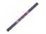 3/4 Diamond Leatherette Cue Case - Black and Pink
