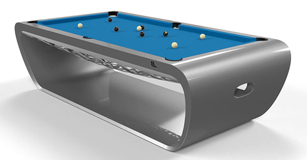 Billards Toulet Blacklight Pool Table - Metallic Finish