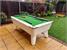 Outback 2.0 Outdoor Pool Table - White Finish - Green Cloth