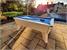 Outback 2.0 Outdoor Pool Table - White Finish - Blue Cloth