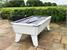 Outback 2.0 Outdoor Pool Table - White Finish - Silver Cloth