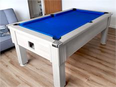 Signature Warren Pro Pool Table: Grey Oak - 6ft, 7ft