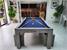 Montfort Lewis Luxury Pool Table - Old Oak C4 Finish - Smart French Navy Cloth - End