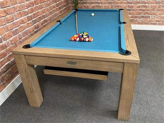 Signature Chester Silver Mist 7ft Pool Dining Table: Warehouse Clearance