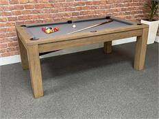 Signature Chester Silver Mist Pool Dining Table: 6ft - Warehouse Clearance