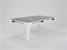 Cornilleau Hyphen Outdoor Pool Table - Light Stone Dining Top - Polar White Finish