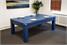 Signature Warwick Pool Dining Table in Midnight Blue - Dining Set Up