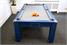 Signature Warwick Pool Dining Table in Midnight Blue - End View