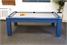 Signature Warwick Pool Dining Table in Midnight Blue - Side View