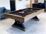 Signature Visconti Silver Mist American Pool Dining Table - Elite Pro Black Cloth