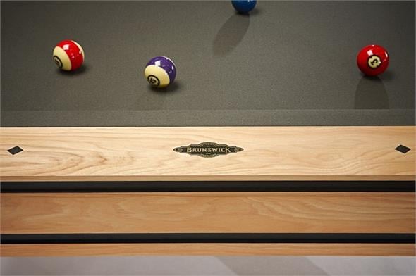 Brunswick Hickory American Pool Table - 7ft