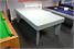 Billards Montfort Granville Pool Dining Table In Satin Grey: Showroom Clearance - Dining Tops