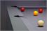 Billards Montfort Granville Pool Dining Table In Satin Grey: Showroom Clearance - Top Rail