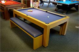 Billards Montfort Lewis Pool Table in Natural Oiled Oak - Showroom Clearance