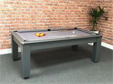 Signature Exeter Pool Dining Table: 7ft - Medium Grey: Warehouse Clearance