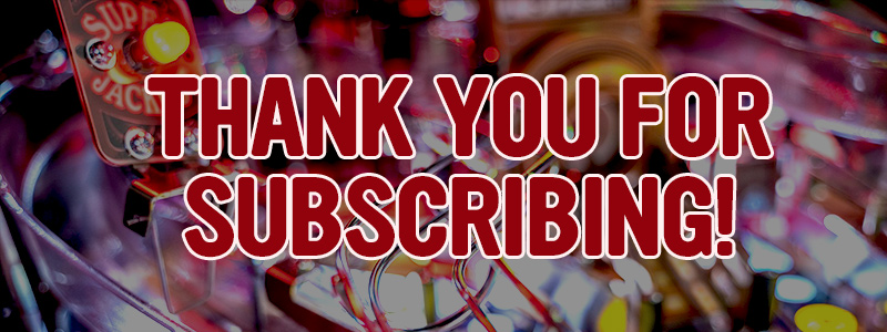 Thank you for subscribing