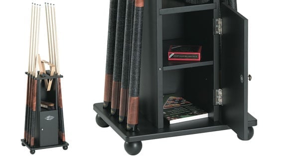 Brunswick Contender Floor Black Cue Rack