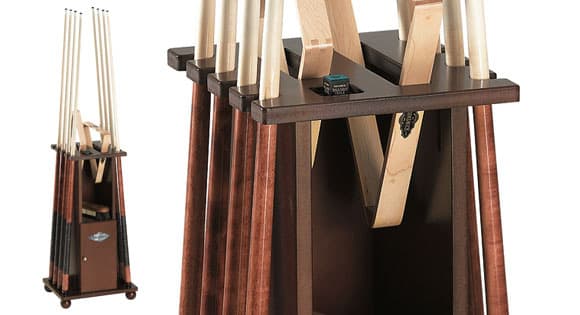 Brunswick Contender Floor Chestnut Cue Rack