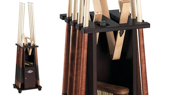 Brunswick Contender Floor Cherry Cue Rack