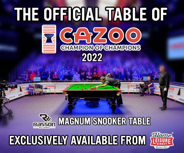 Rasson Magnum II Snooker Table - Official Table of the 2022 Cazoo Champion of Champions Snooker Tournament