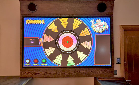 Augmented Reality Darts - Wood Projector Surround