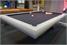 Xavigil Picasso Luxury Pool Table - White & Steel Finish - Warehouse Clearance - Corner