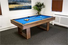 Signature Burton Pool Dining & Table Tennis Top: 6ft, 7ft - Grey Oak