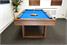 Signature Burton Pool Dining Table in Grey Oak - End View