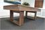 Signature Burton Pool Dining Table in Grey Oak - Low Angle