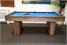 Signature Burton Pool Dining Table in Grey Oak - Side View
