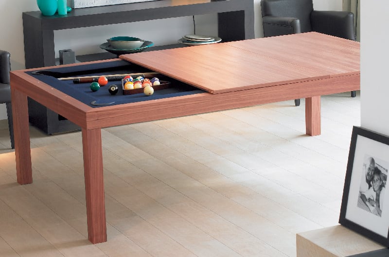 Aramith Fusion Pool Dining Table - Cherry Finish